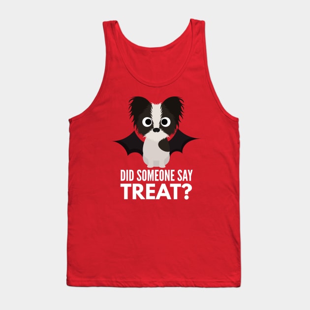 Papillon Halloween Trick or Treat Tank Top by DoggyStyles